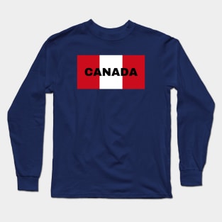 Canada Flag Colors Long Sleeve T-Shirt